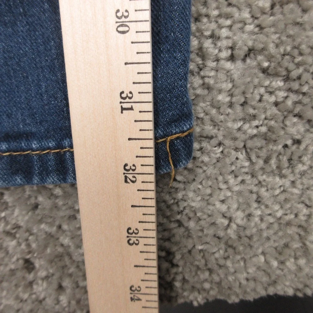 Levis Jeans Mens 36x34 Blue 514 Slim Straight Faded Zip Fly Denim Pants